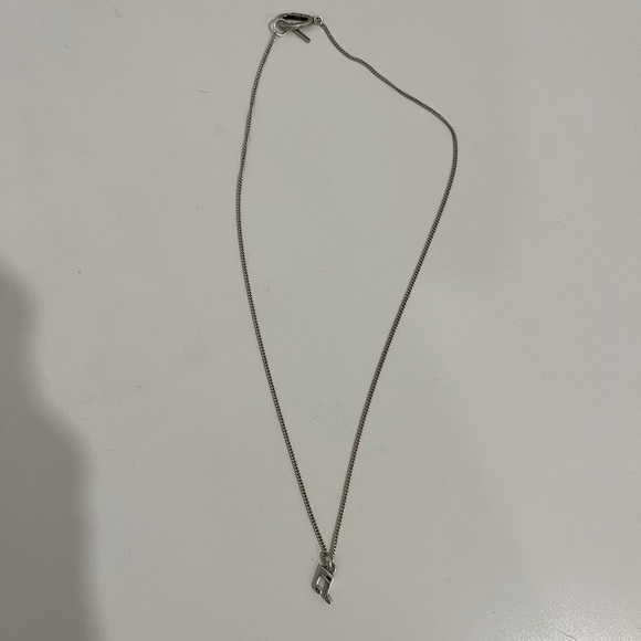 All Saints Other - Sterling silver music note all saints necklace